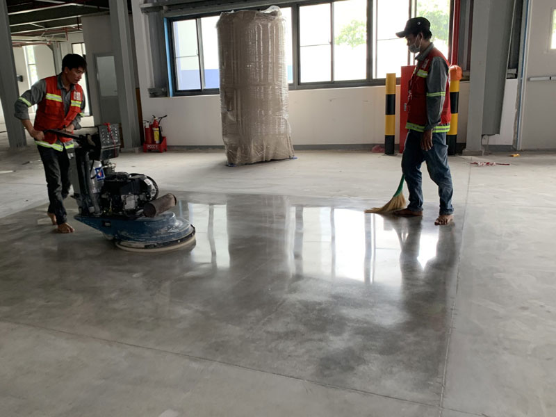 Demo Đánh bóng bê tông