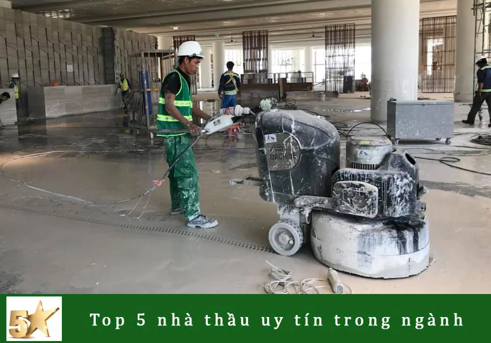 đánh bóng sàn bê tông