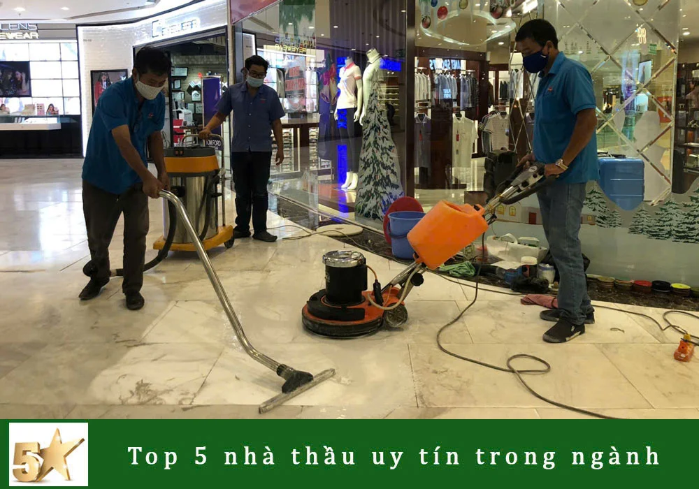 đánh bóng sàn đá