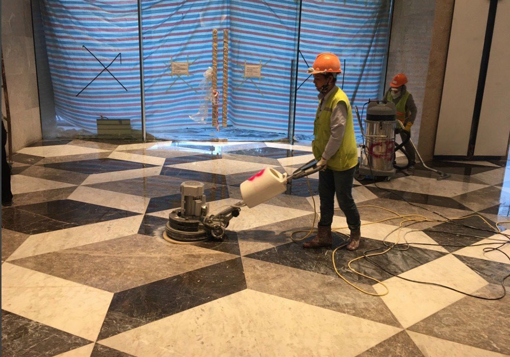 phục hồi sàn đá Marble