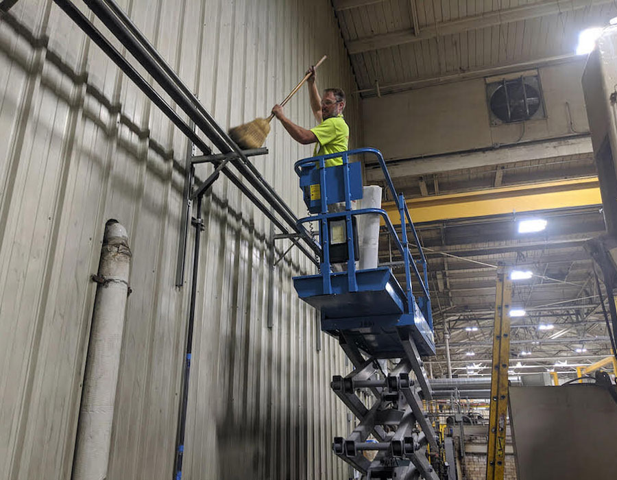 Quét mạng nhện hệ thống đường ống