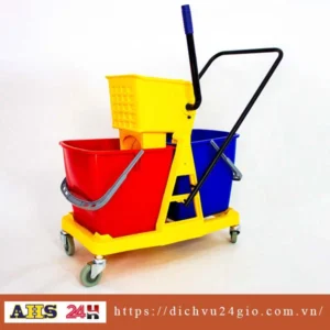 Xe vắt nước lau nhà 2 ngăn HiClean HC073