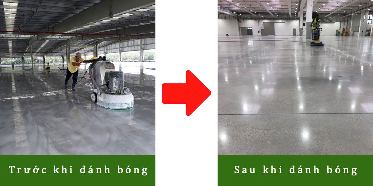 đánh bóng sàn bê tông