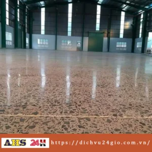 đánh bóng sàn bê tông lộ đá