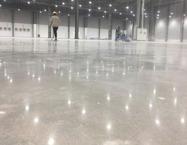 Sàn bê tông đã được mài bóng sáng