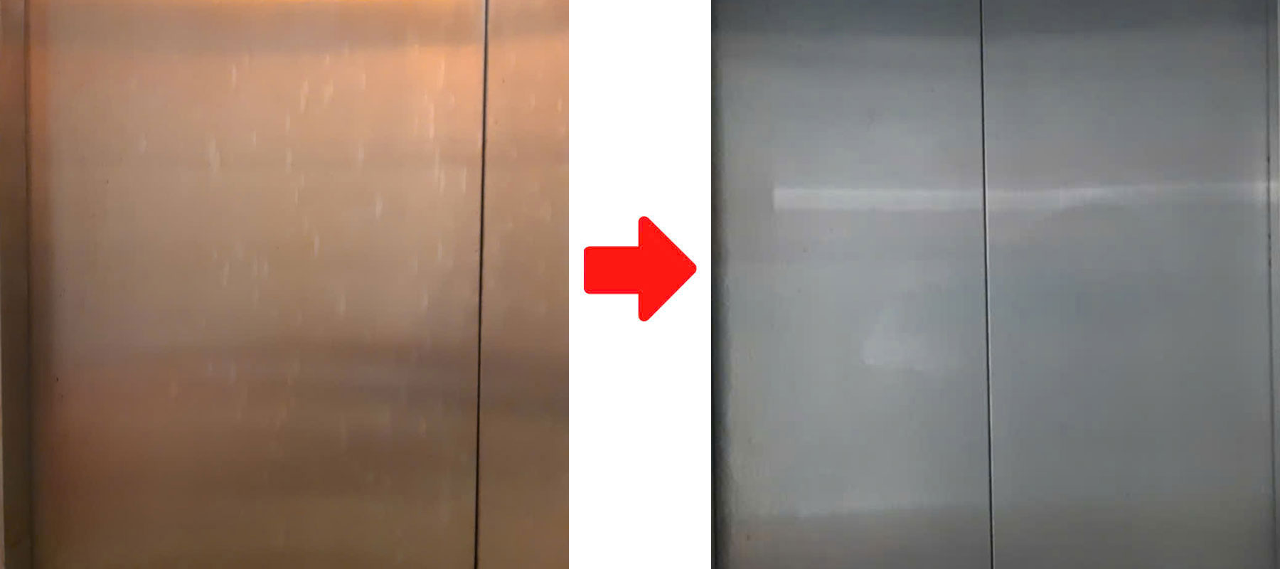 đánh bóng inox thang máy
