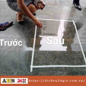 phục hồi độ bóng sàn đá
