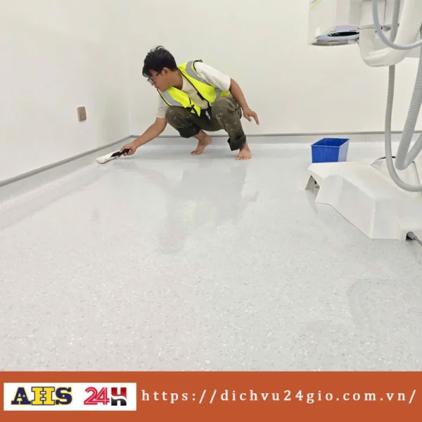 phủ bóng sàn nhựa Vinyl