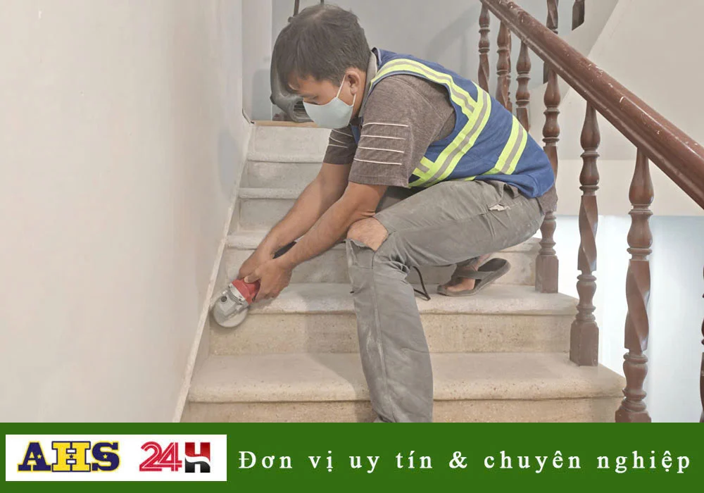 đánh bóng cầu thang đá mài